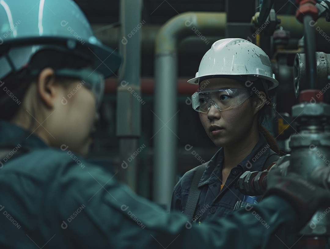 Trabalhadores de fábricas da indústria química