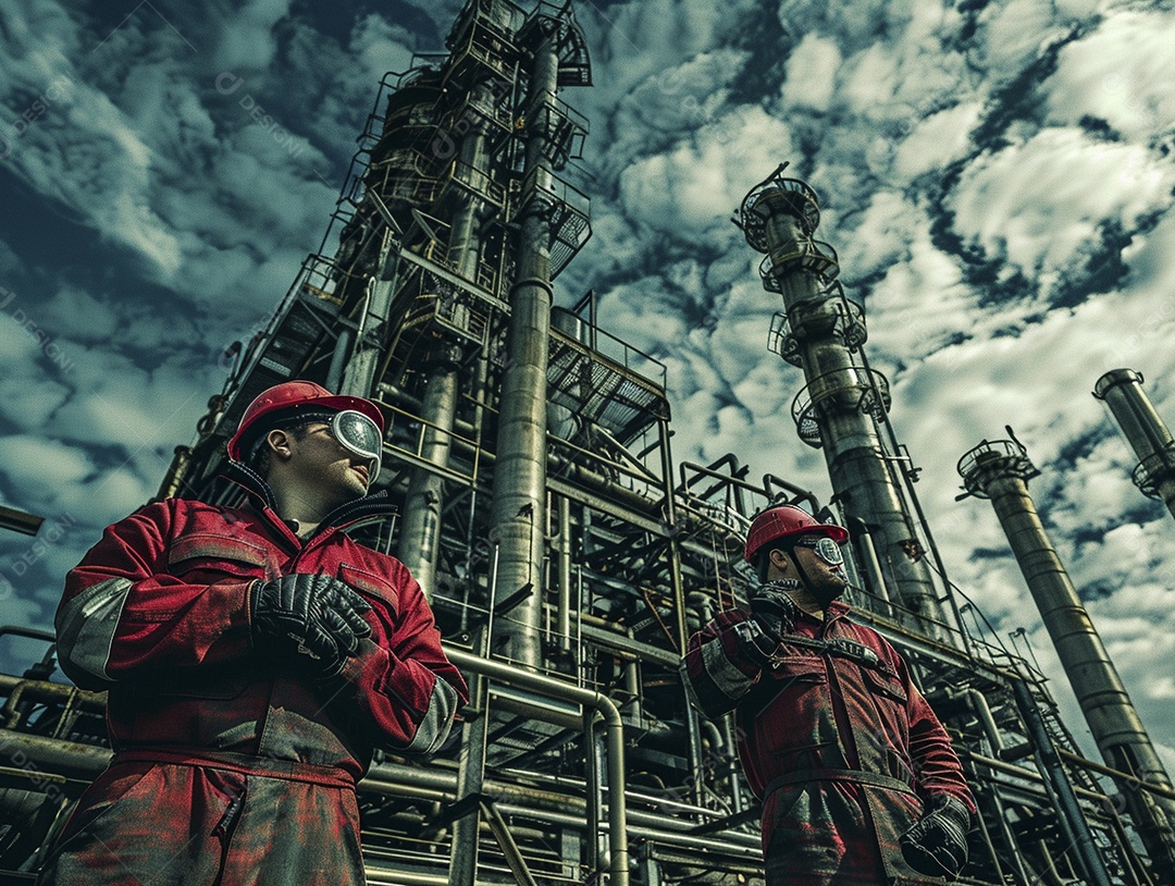 Trabalhadores de fábricas da indústria química