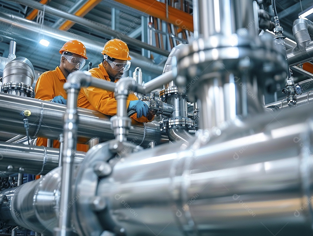 Trabalhadores de fábricas da indústria química