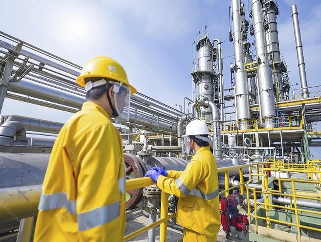 Trabalhadores de fábricas da indústria química