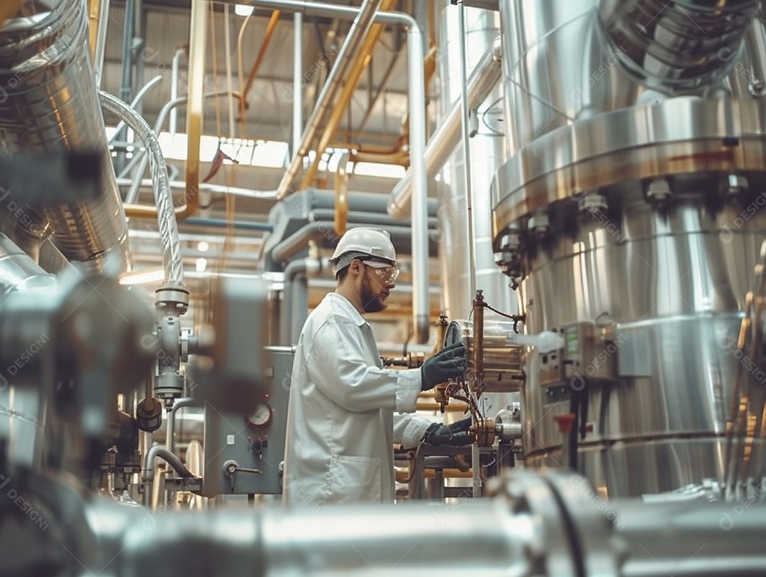 Trabalhadores de fábricas da indústria química