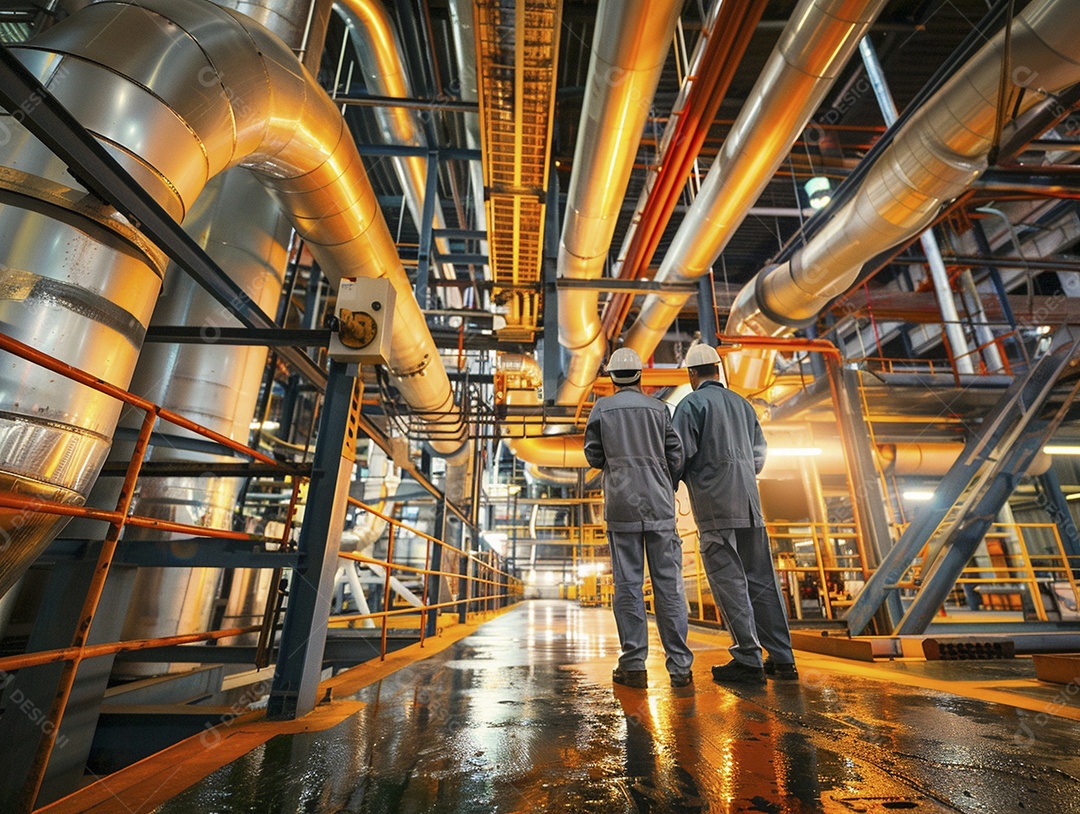 Trabalhadores de fábricas da indústria química