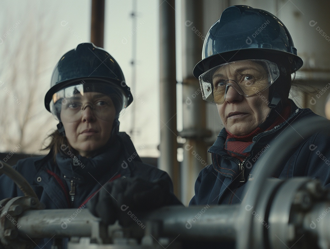 Trabalhadores de fábricas da indústria química