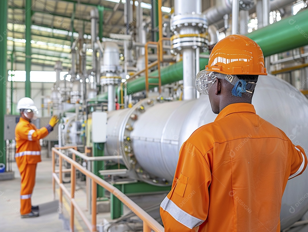 Trabalhadores de fábricas da indústria química