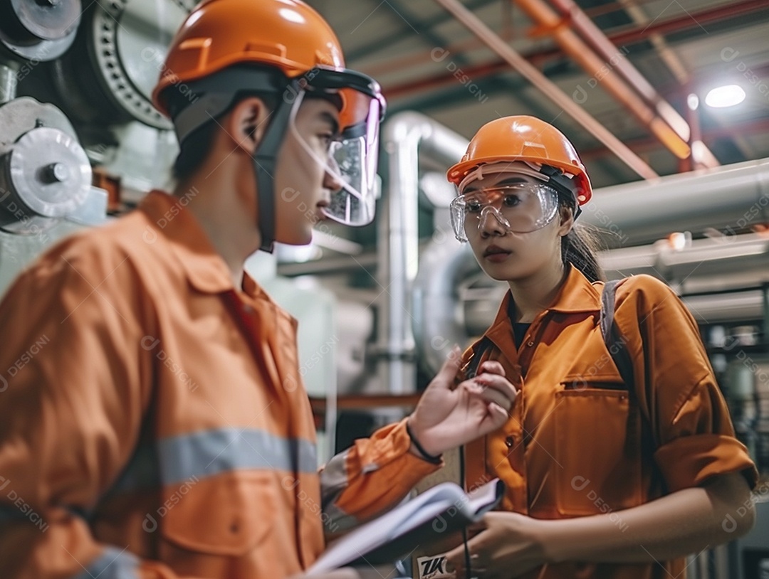 Trabalhadores de fábricas da indústria química