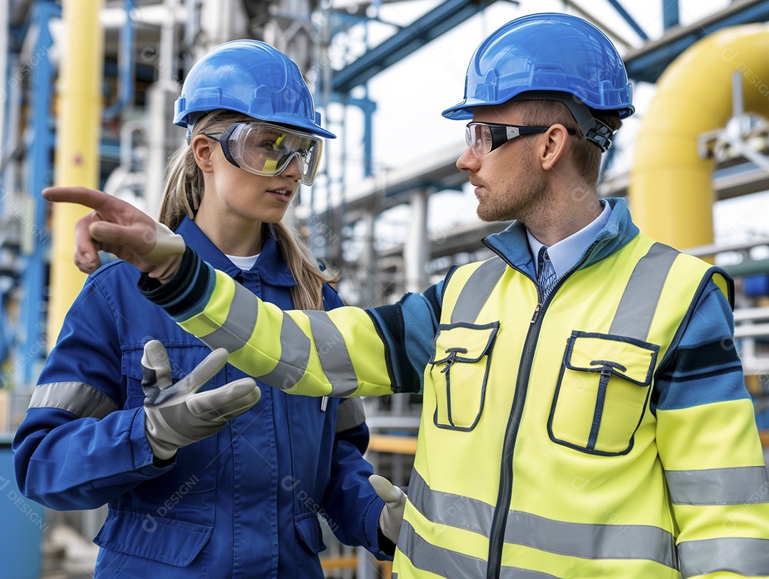 Trabalhadores de fábricas da indústria química