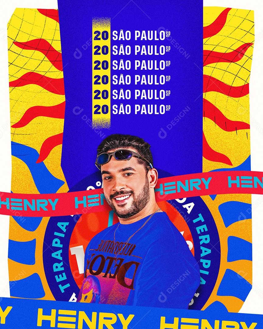 Flyer Terapia do Henry Freitas Social Media PSD Editável