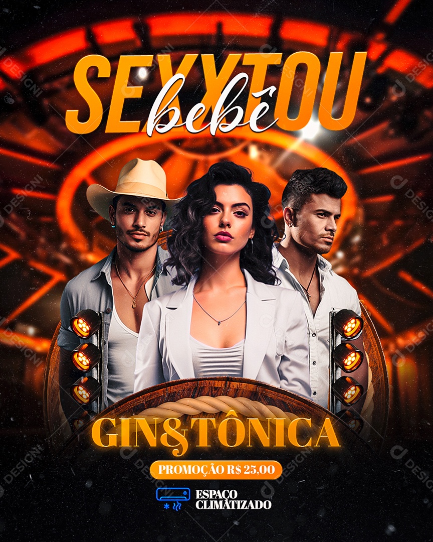 Flyer Sexxtou Bebê Social Media PSD Editável