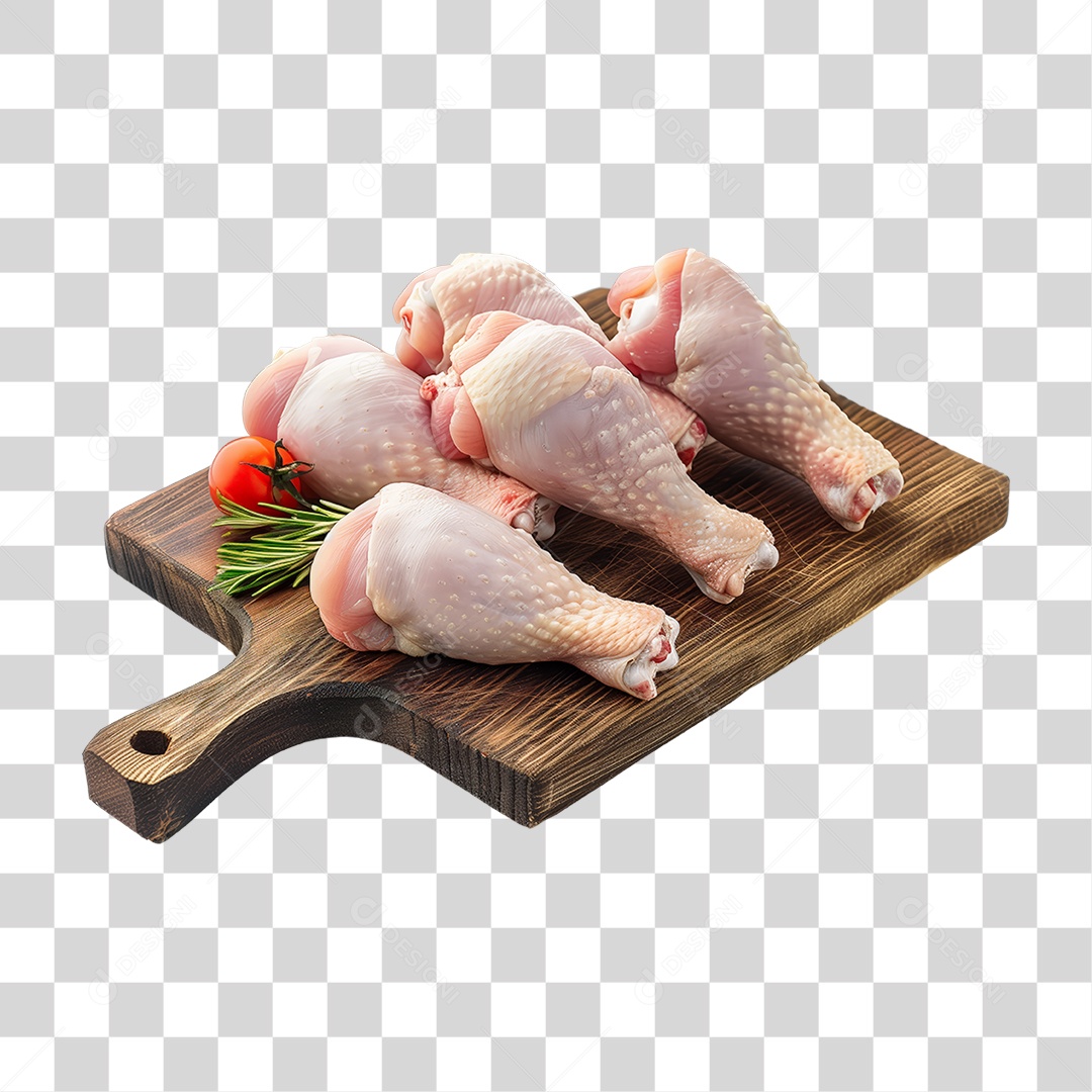 Açougue Coxas Coxinhas da Asa Frango Galinha Ave Tábua de Madeira PNG Transparente