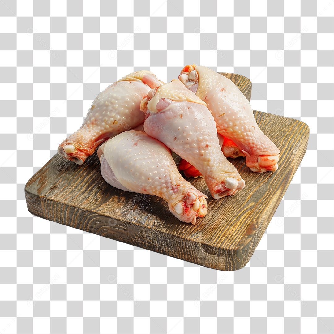 Açougue Coxas Coxinhas da Asa Frango Galinha Ave Tábua de Madeira PNG Transparente