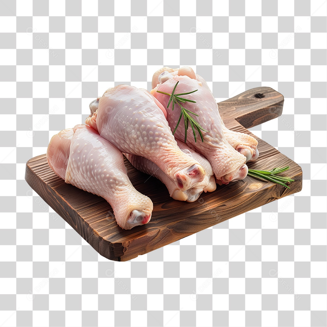 Açougue Coxas Coxinhas da Asa Frango Galinha Ave Tábua de Madeira PNG Transparente