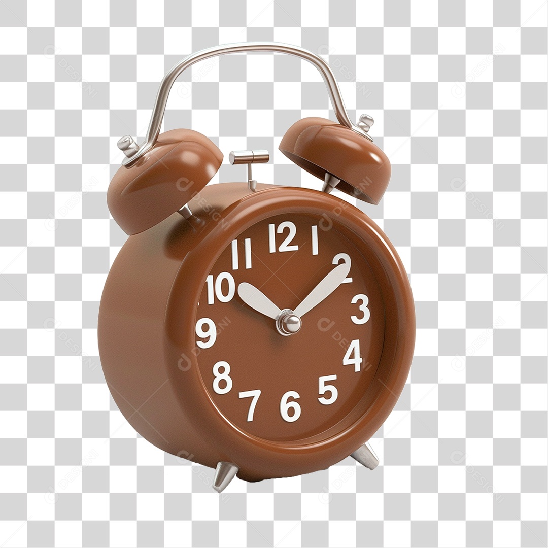 Relógio Despertador de Chocolate PNG Transparente