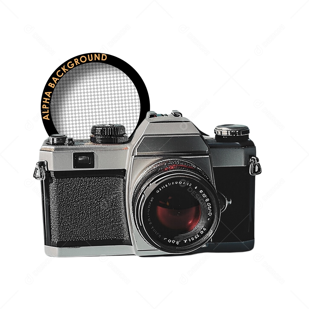 Câmera Fotográfica Elemento 3D para Composição PSD