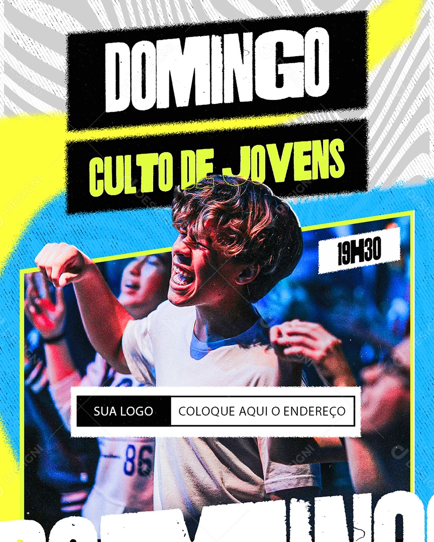 Gospel Sunday Youth Worship Social Media PSD Editable