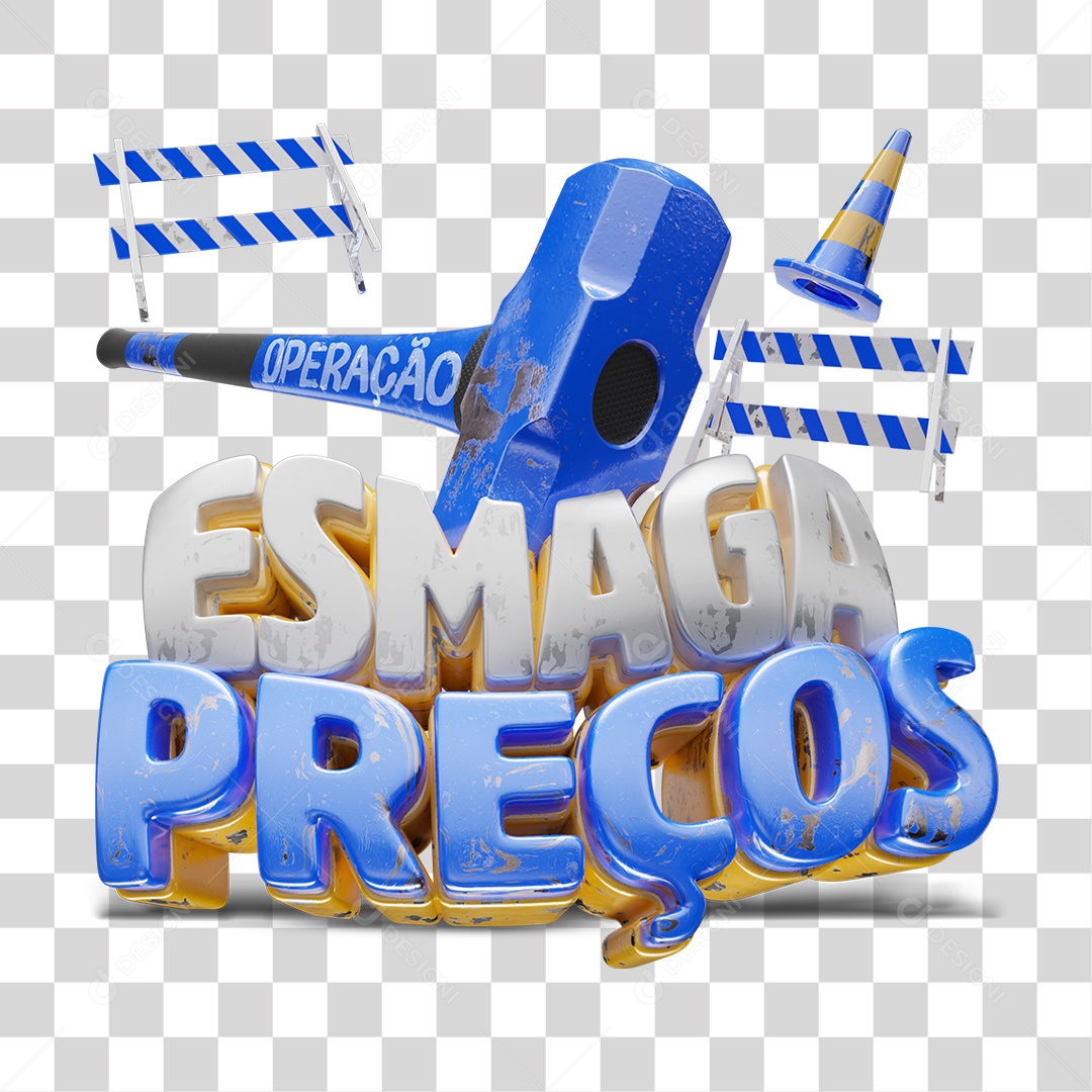Selo 3D Esmaga Preços PNG Transparente