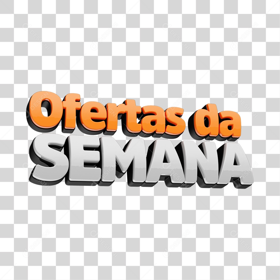 Selo 3D Ofertas da Semana PNG