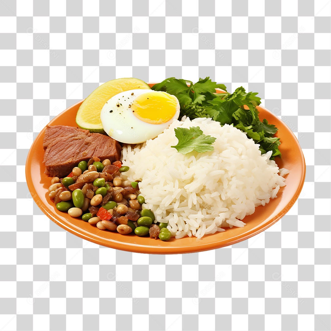 Prato de Refeição em Restaurante PNG Transparente