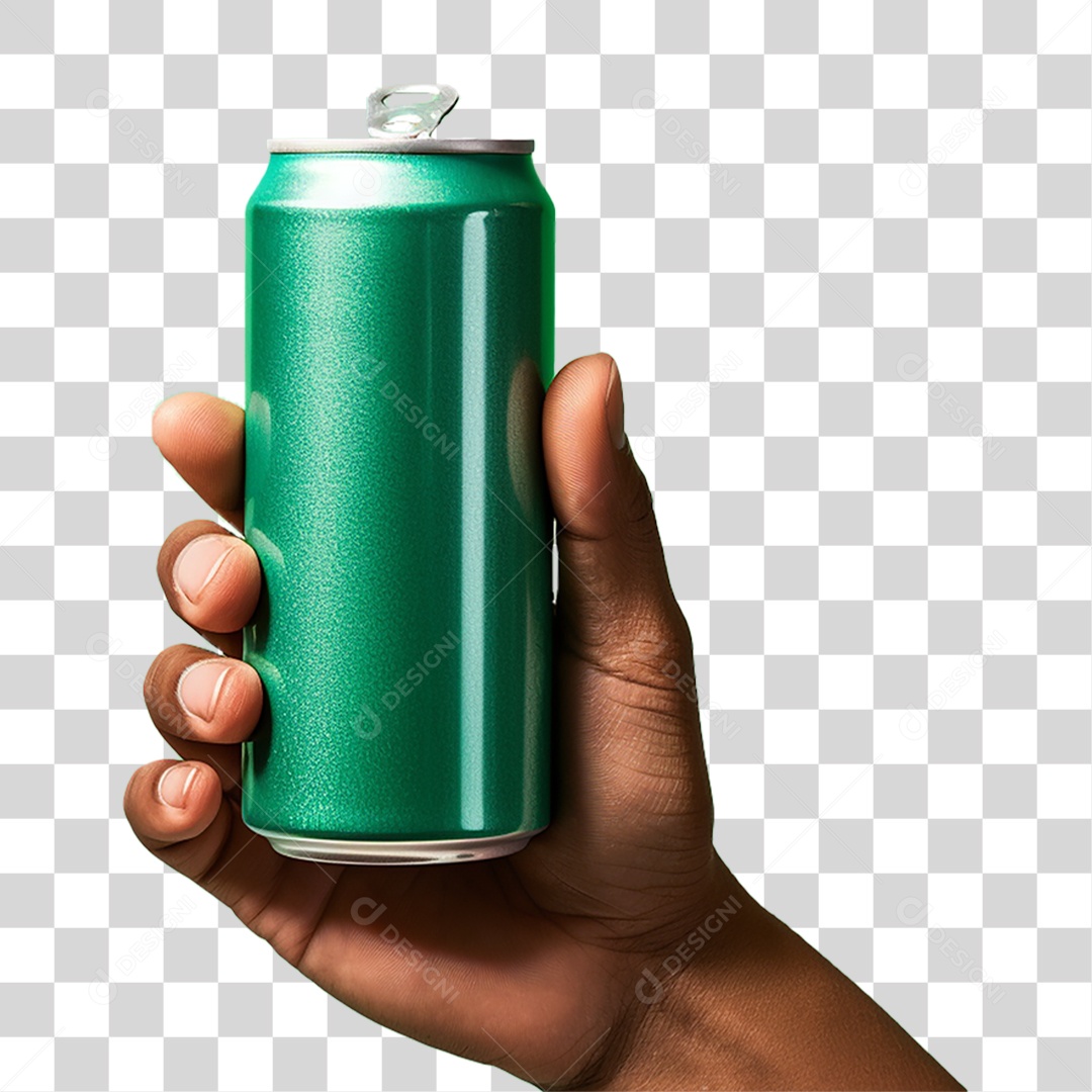 Mão com Refrigerante Bebida PNG Transparente