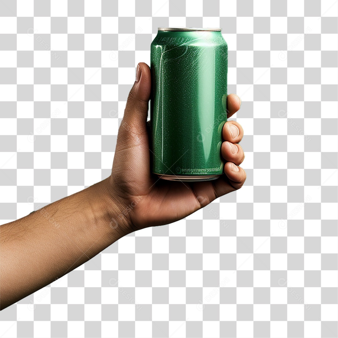 Mão com Refrigerante Bebida PNG Transparente
