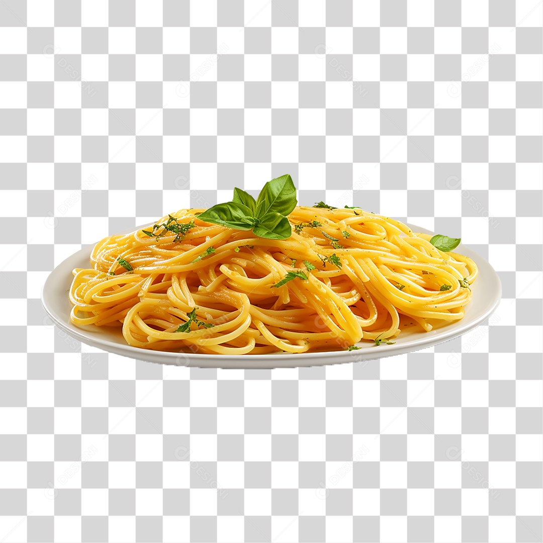 Prato de Macarronada PNG Transparente