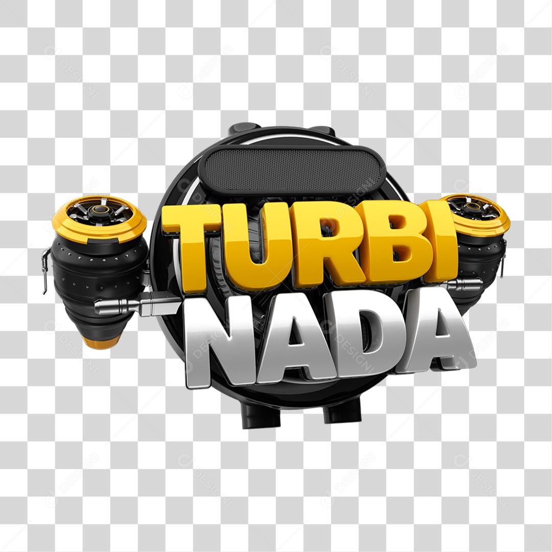 Selo 3D Sexta Feira Turbinada PNG Transparente