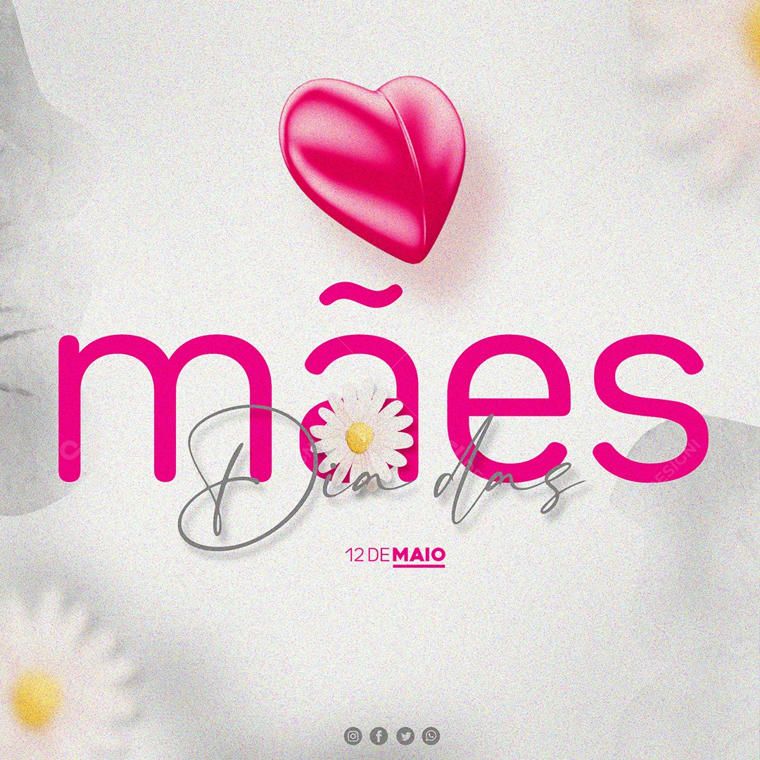 Social Media Dia das Mães 12 De Maio PSD Editável