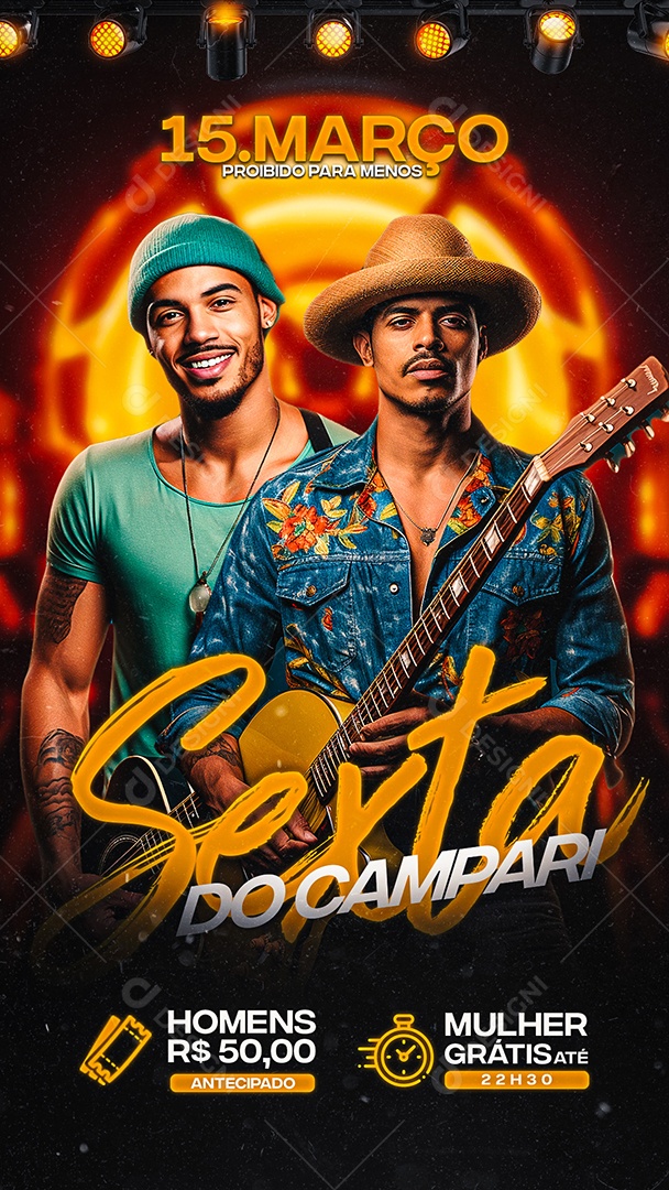 Story Flyer Sexta do Campar Show Social Media PSD Editável