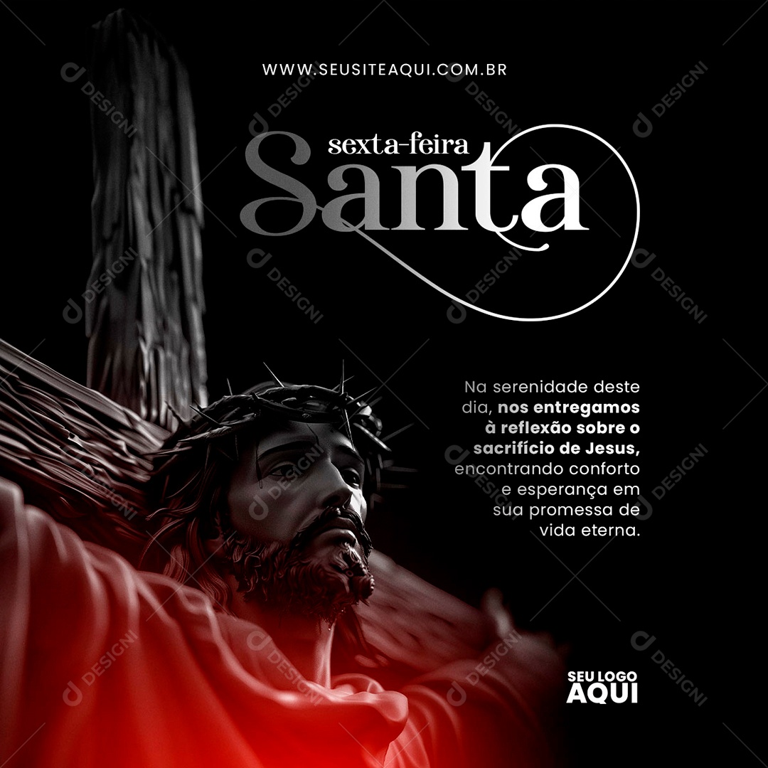 Semana Santa Social Media PSD Editável
