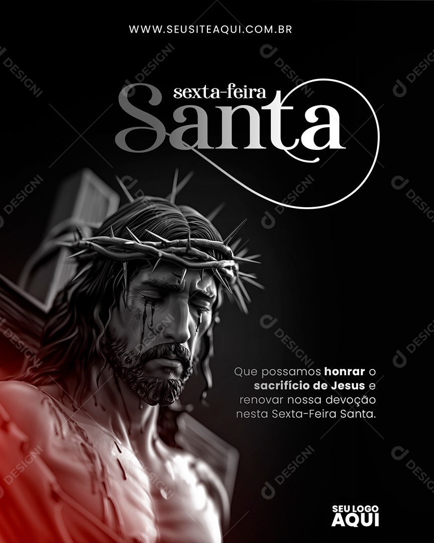 Semana Santa Social Media PSD Editável