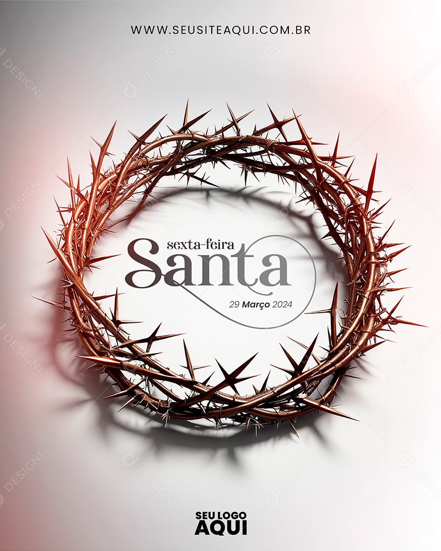 Semana Santa Social Media PSD Editável