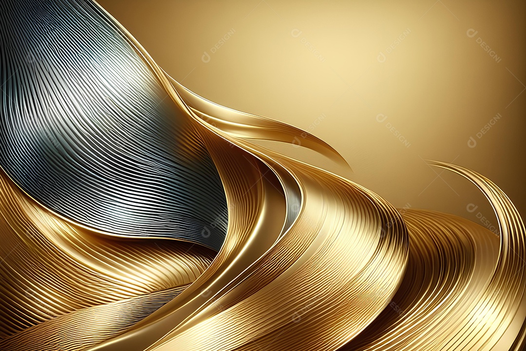 Fundo de papel de parede com lindas listras douradas