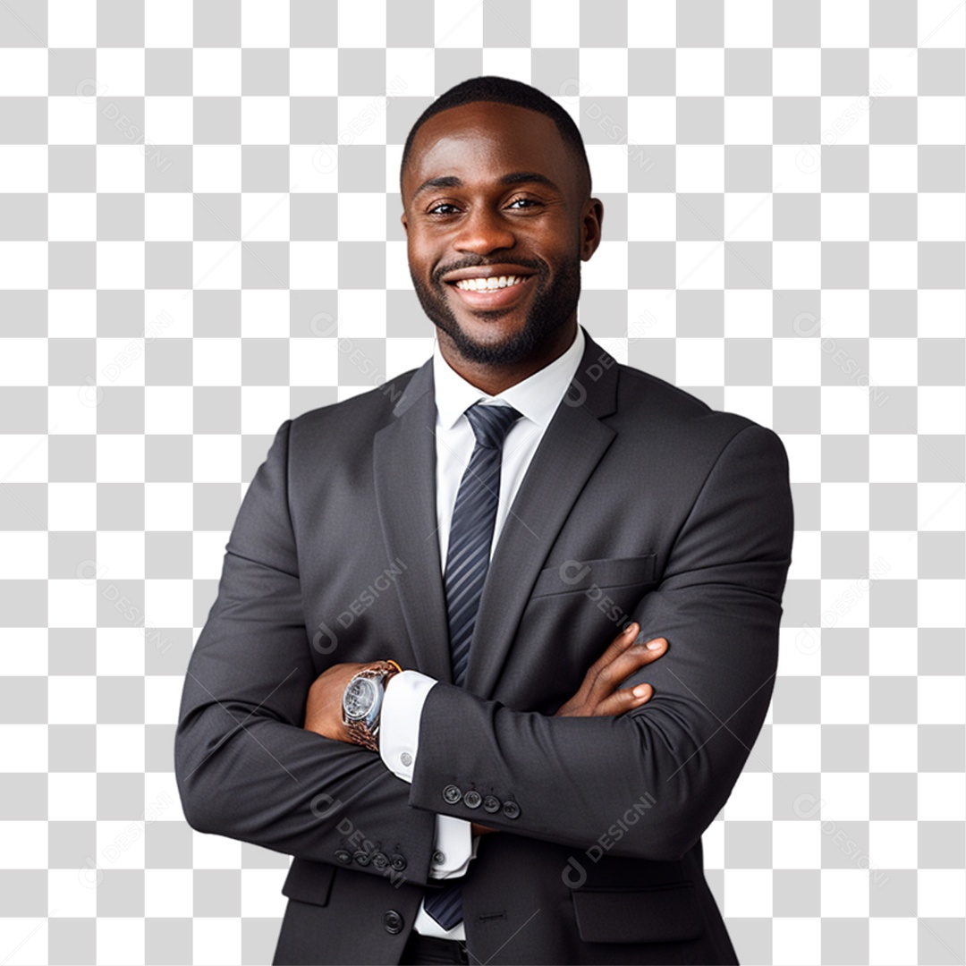 Homem Empresário de Terno PNG Transparente