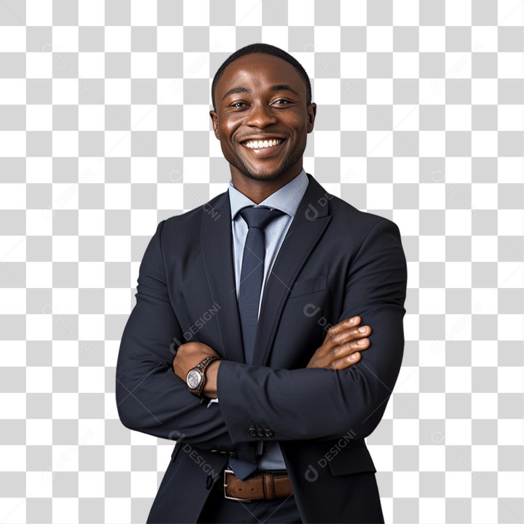 Homem Empresário de Terno PNG Transparente