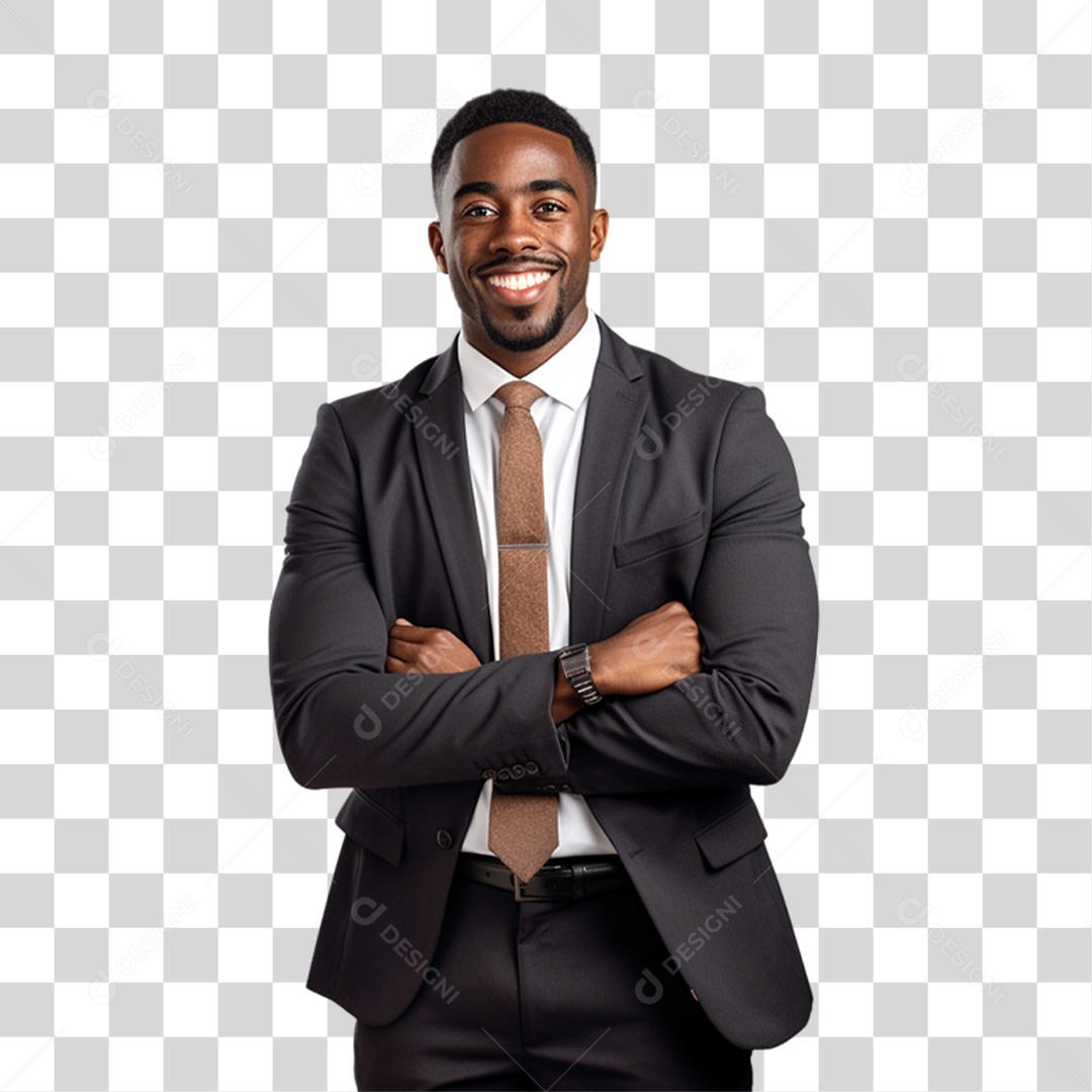 Homem Empresário de Terno PNG Transparente