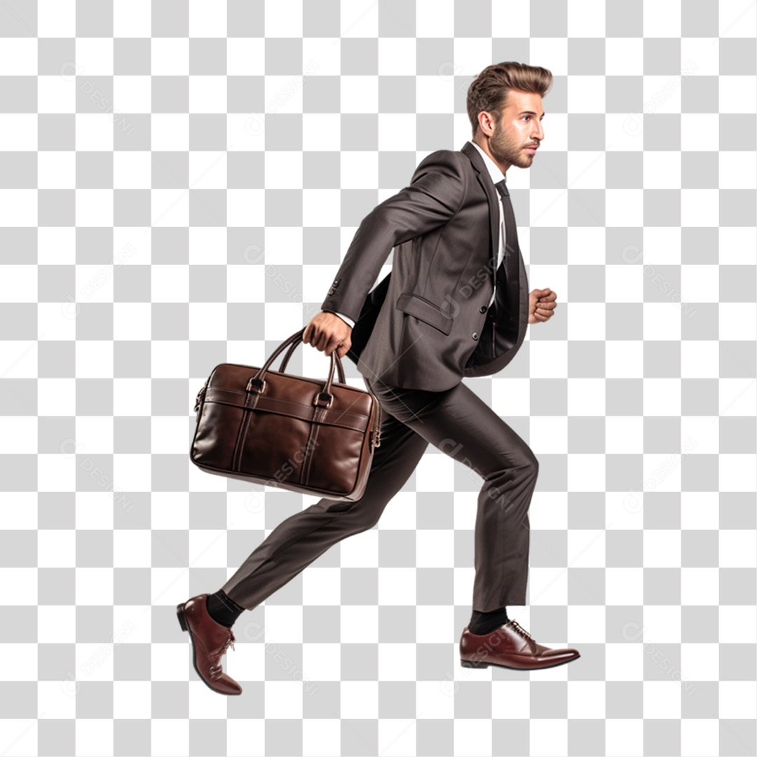 Homem Empresário de Terno PNG Transparente