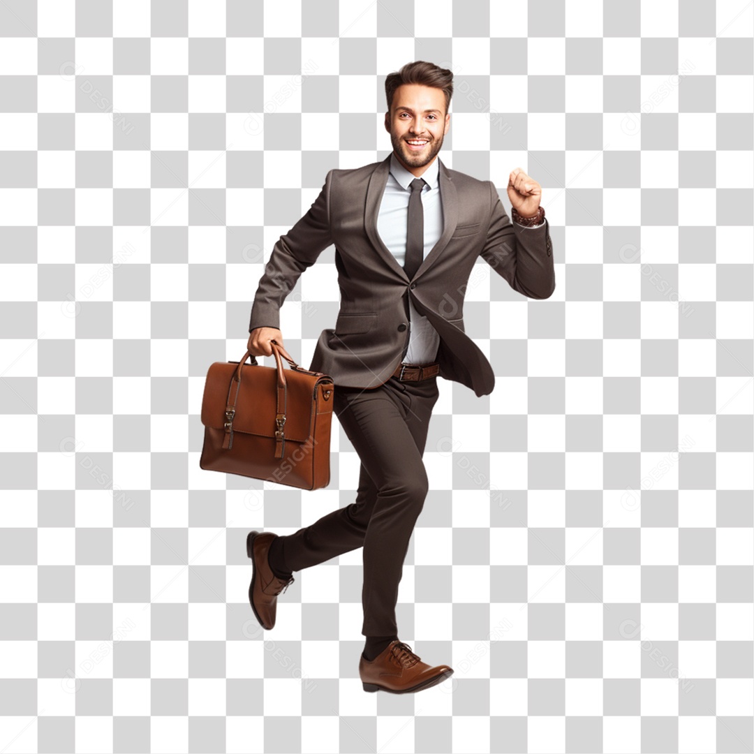 Homem Empresário de Terno PNG Transparente