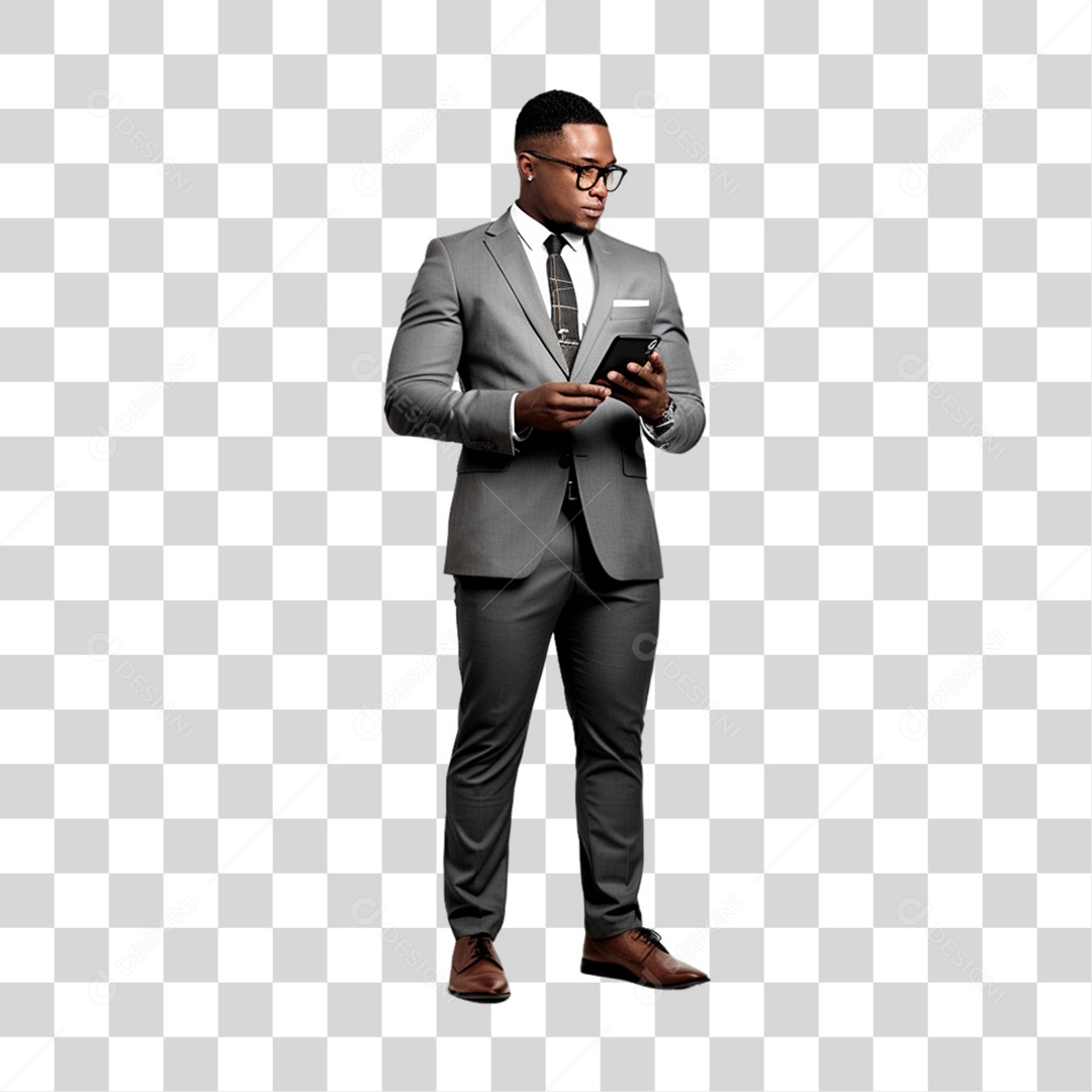 Homem Empresário de Terno PNG Transparente