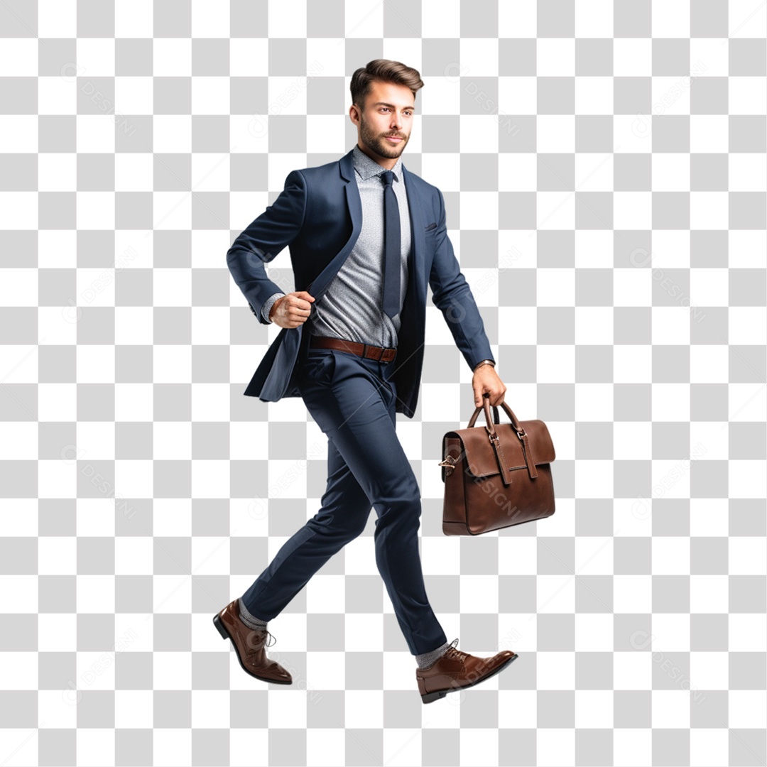 Homem Empresário de Terno PNG Transparente