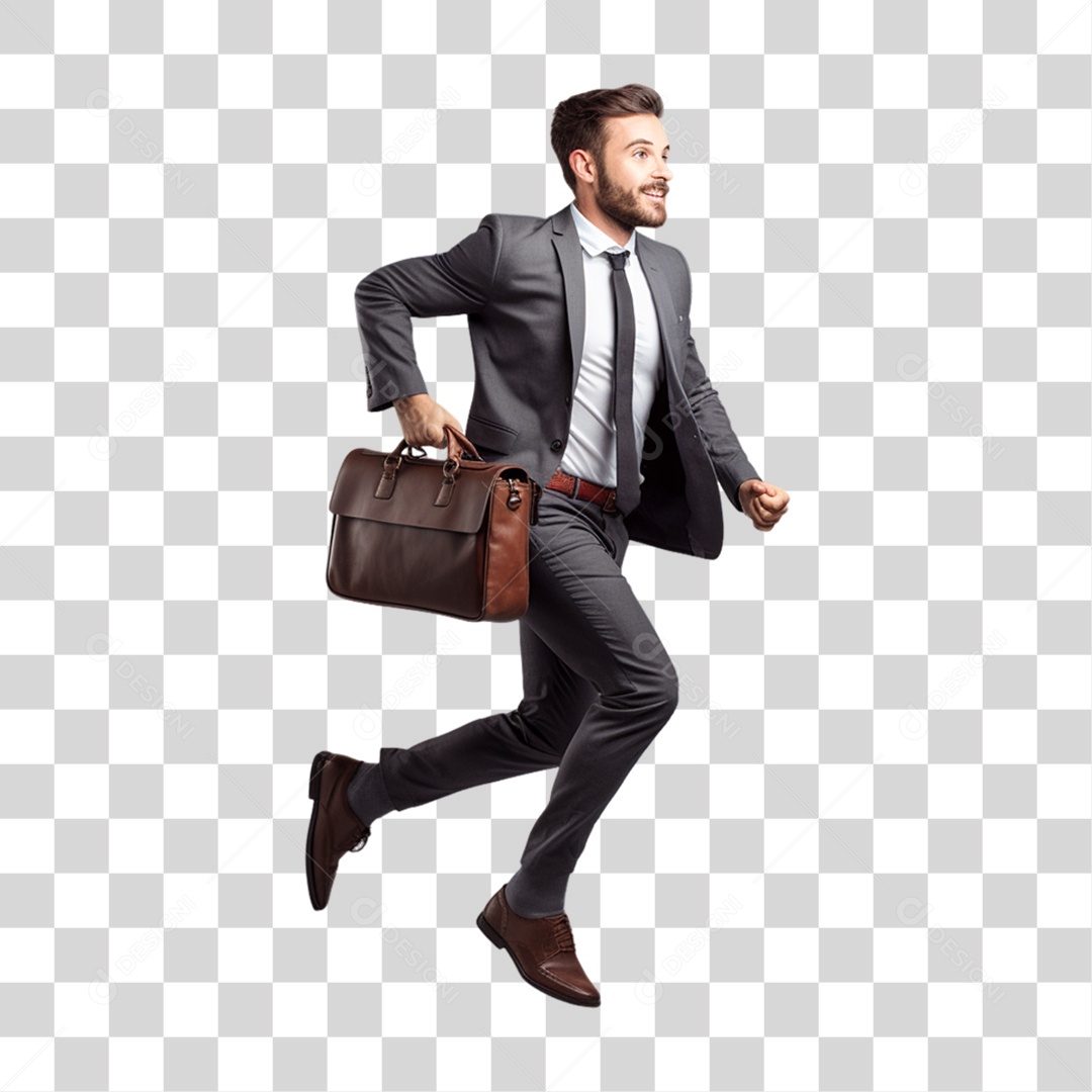 Homem Empresário de Terno PNG Transparente