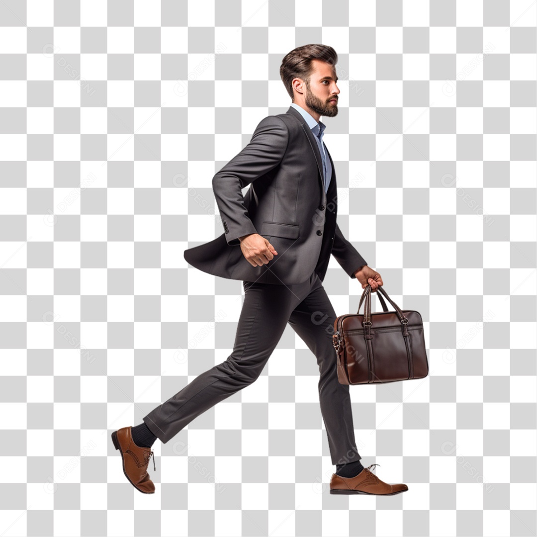 Homem Empresário de Terno PNG Transparente