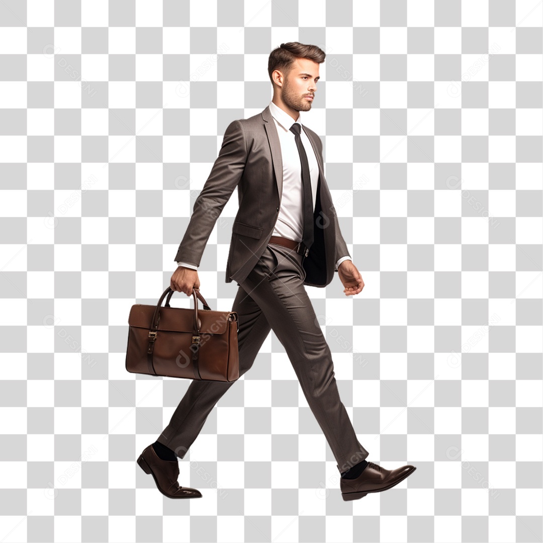 Homem Empresário de Terno PNG Transparente