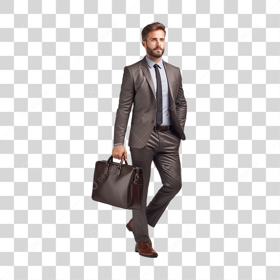Homem Empresário de Terno PNG Transparente