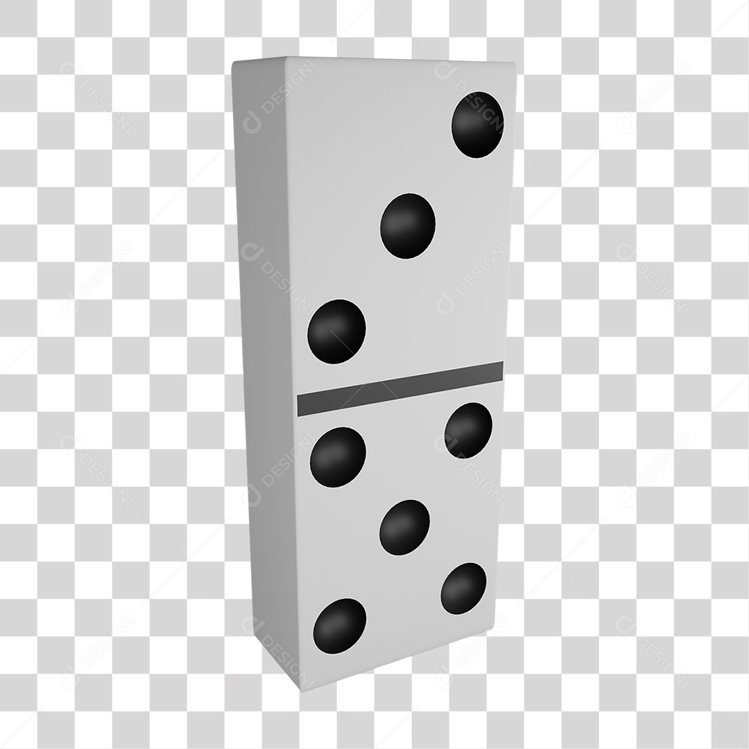 Peça de Dominó PNG Transparente