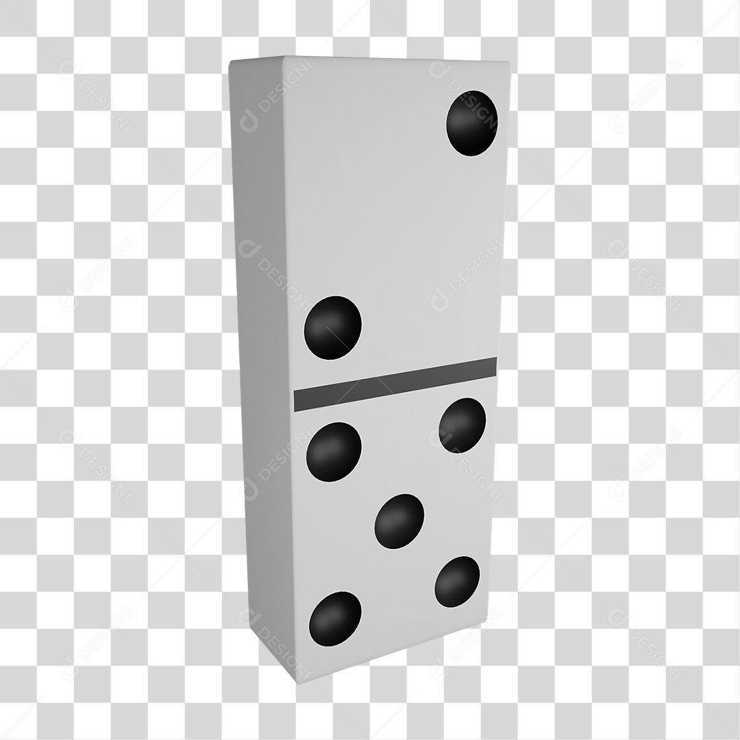 Peça de Dominó PNG Transparente