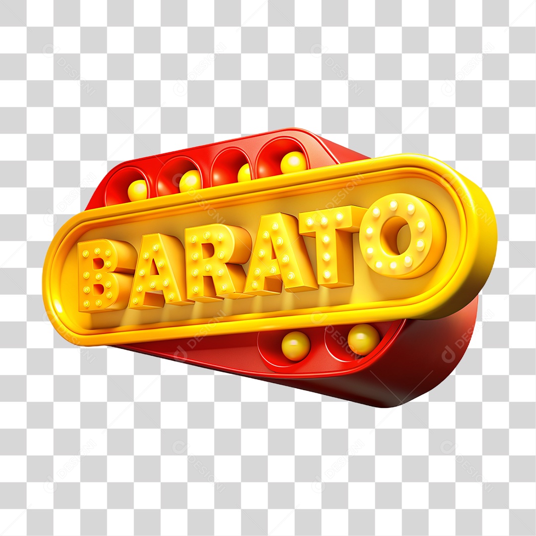 Selo 3D Barato PNG Transparente