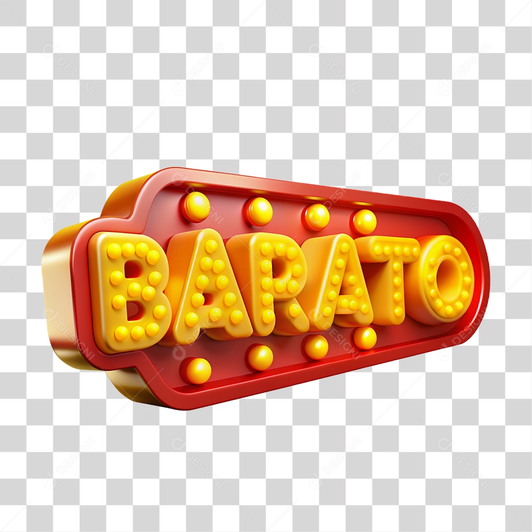 Selo 3D Barato PNG Transparente