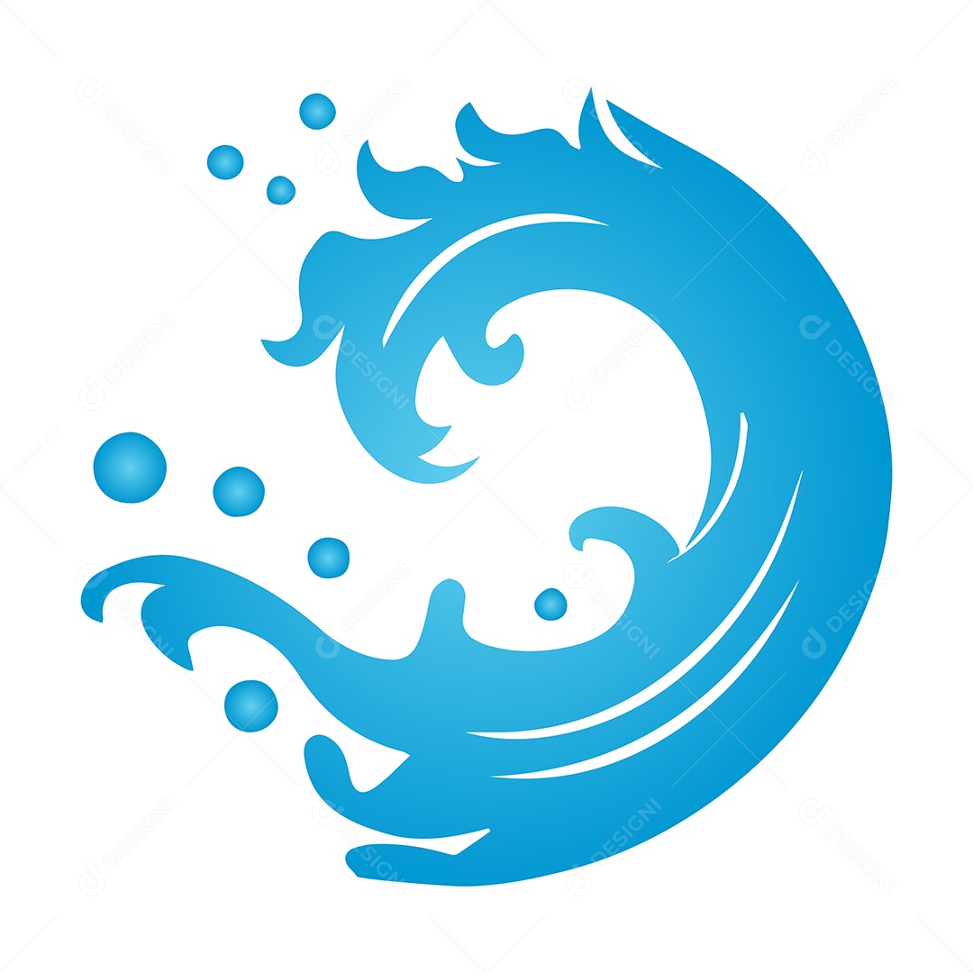 Splash de Água Ilustração Vetor EPS