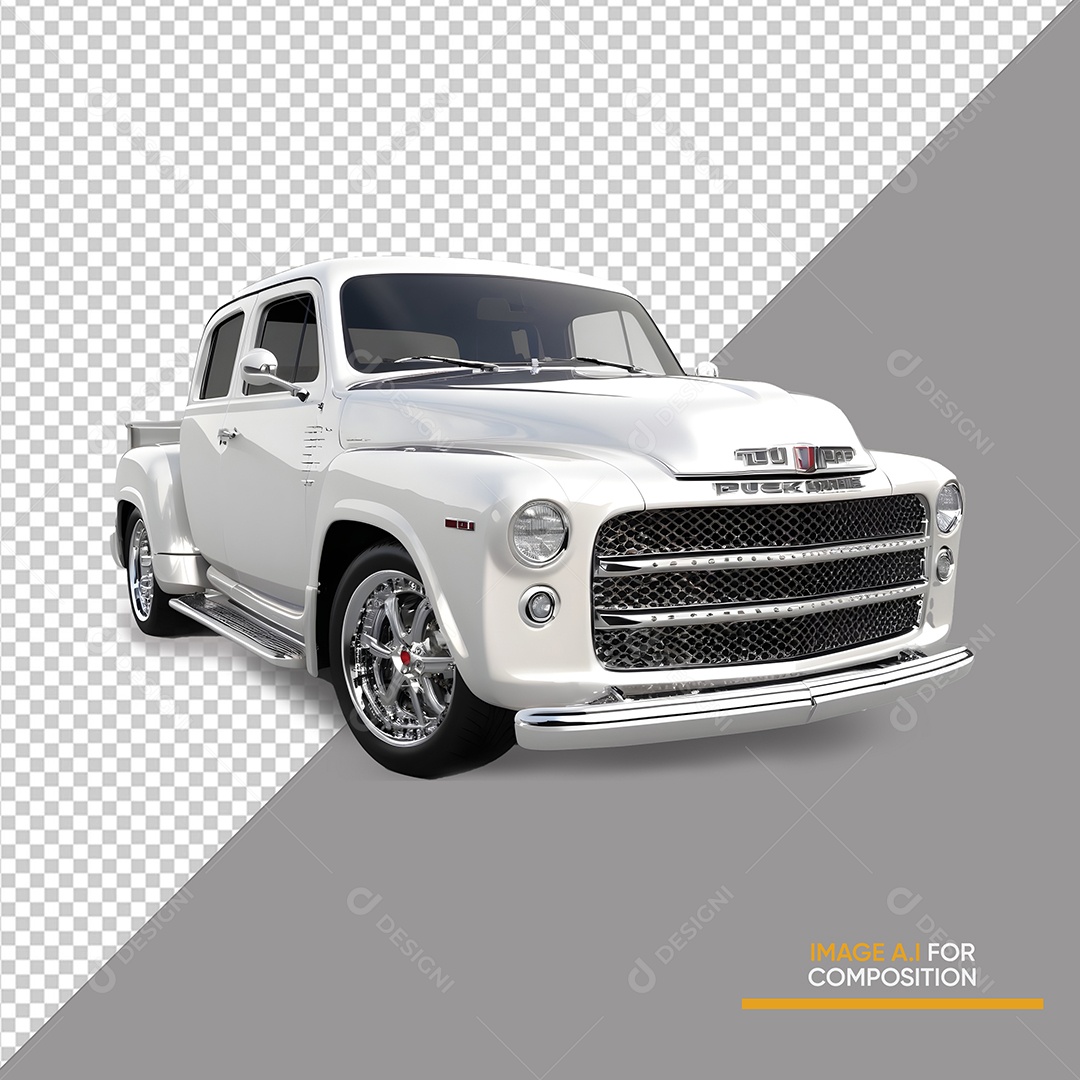 Carro Elemento 3D para Composiçao PSD