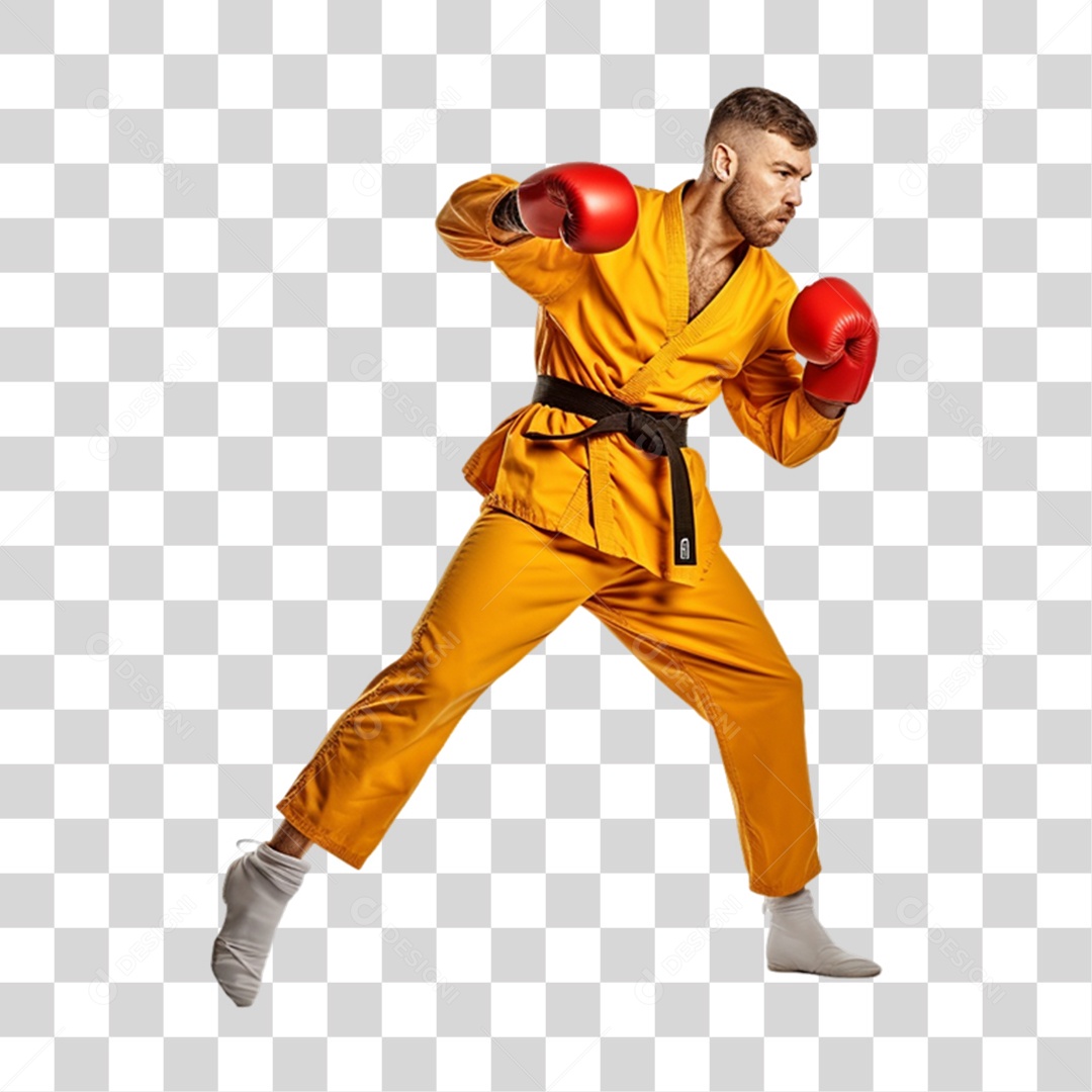 Lutador de Boxe Lutas PNG Transparente