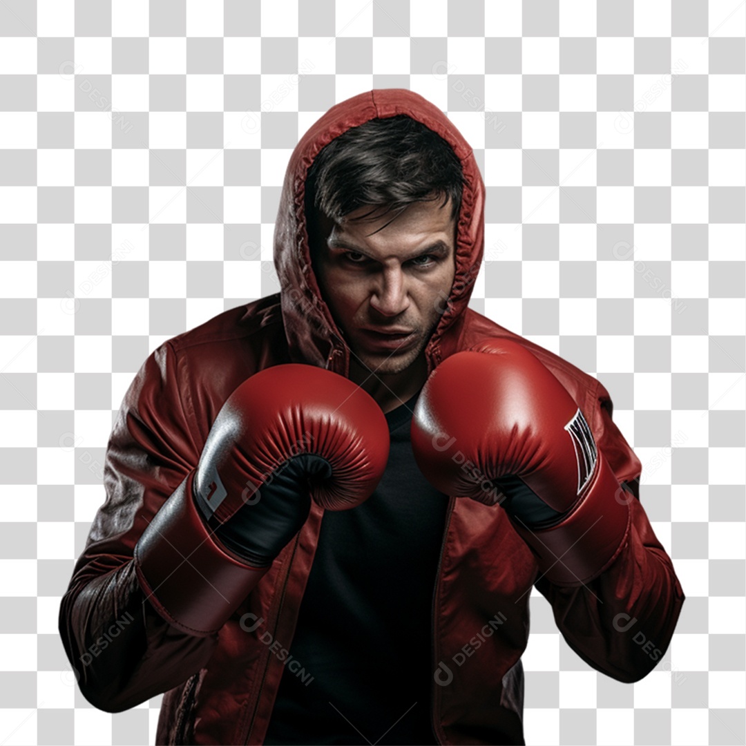 Lutador de Boxe Lutas PNG Transparente